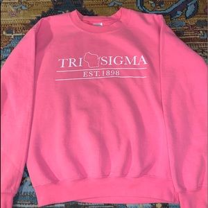 Pink WI Tri Sigma Crew Neck